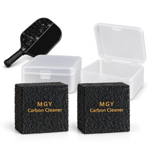 2 Pack Pickleball Paddle Eraser, Pickleball Paddle Cleaner for Raw Carbon Fiber Paddles, Essential Pickleball Accessories, Remove Residue & Dirt, Restore Ball Spin, Decent Pickleball Gift