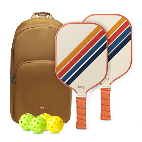 Dinkly Pickleball Paddles Set of 2, USAPA Approved Pickleball Rackets