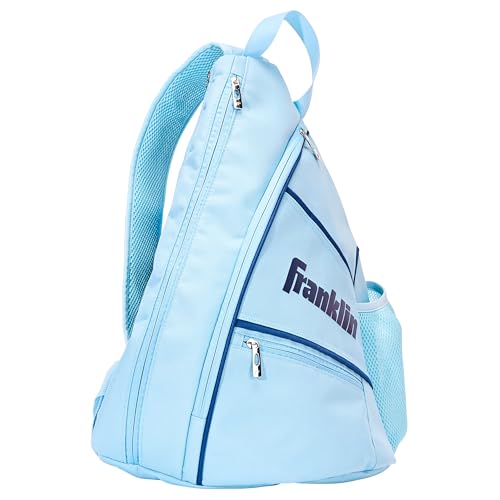 Franklin Sports Pickleball Sling Bag Backpack for Paddles - Carolina Blue
